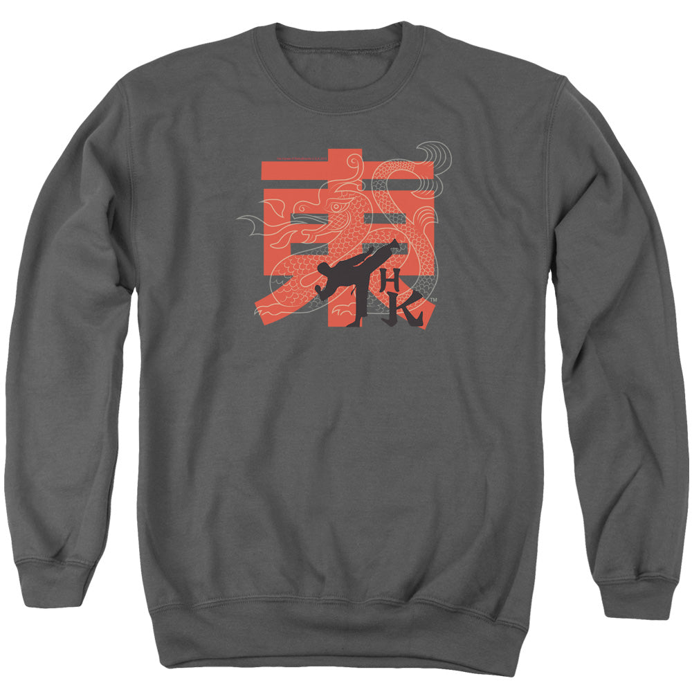 HAI KARATE/HK KICK - ADULT CREWNECK SWEATSHIRT - CHARCOAL