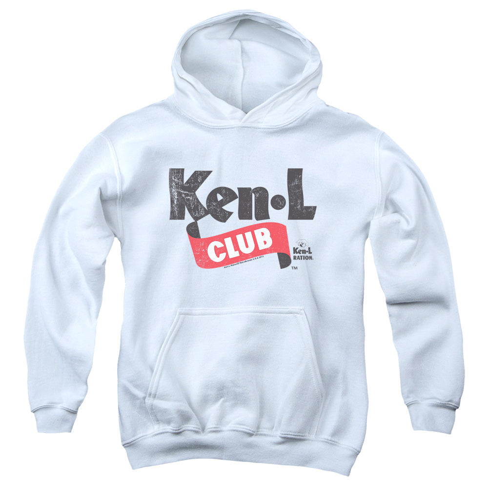 KEN L RATION/KEN L CLUB - YOUTH PULLOVER HOODIE - WHITE