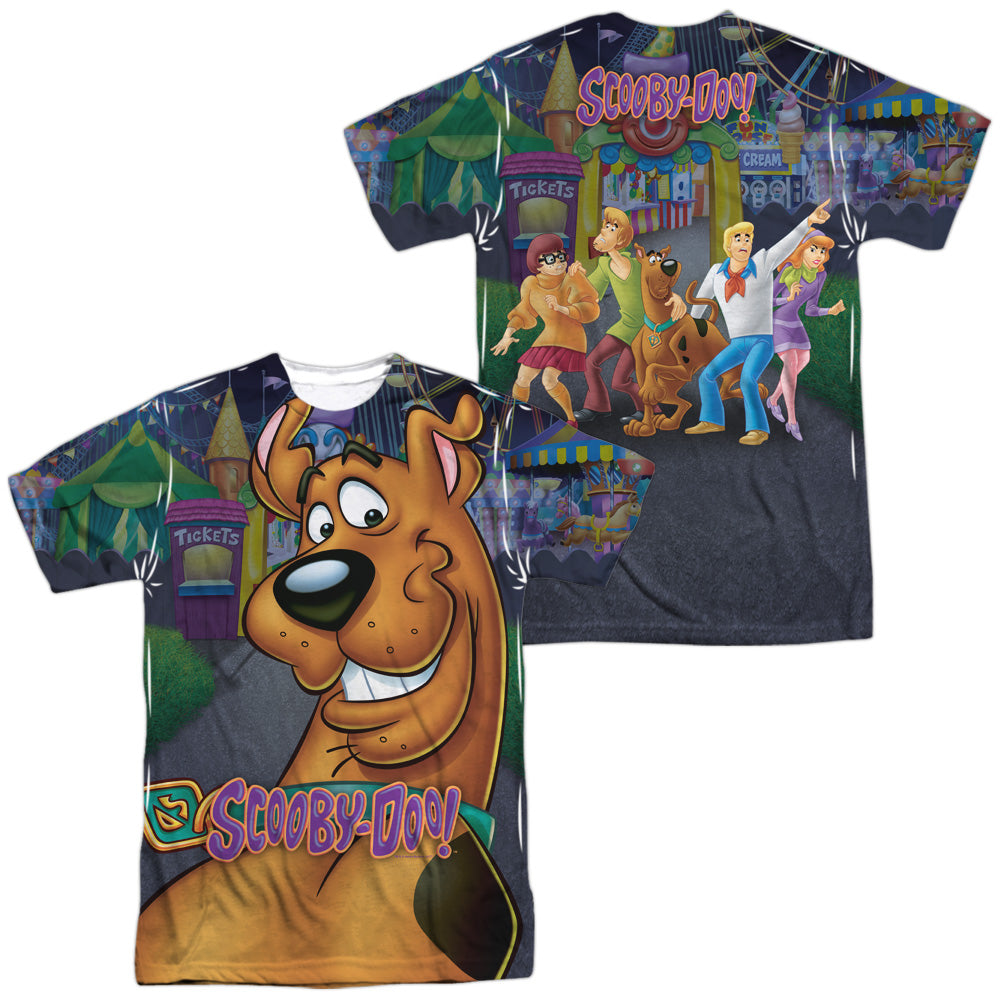 SCOOBY DOO/BIG DOG (FRONT/BACK PRINT) - S/S ADULT POLY CREW - MULTI