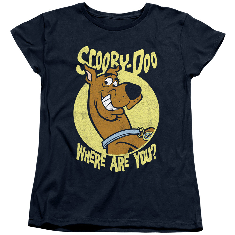 SCOOBY DOO/WHERE ARE YOU - S/S WOMENS TEE - NAVY