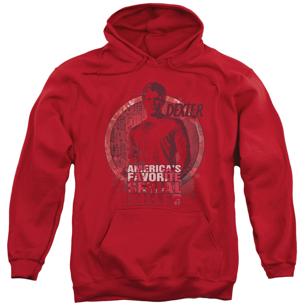 DEXTER/AMERICAS FAVORITE - ADULT PULLOVER HOODIE - RED