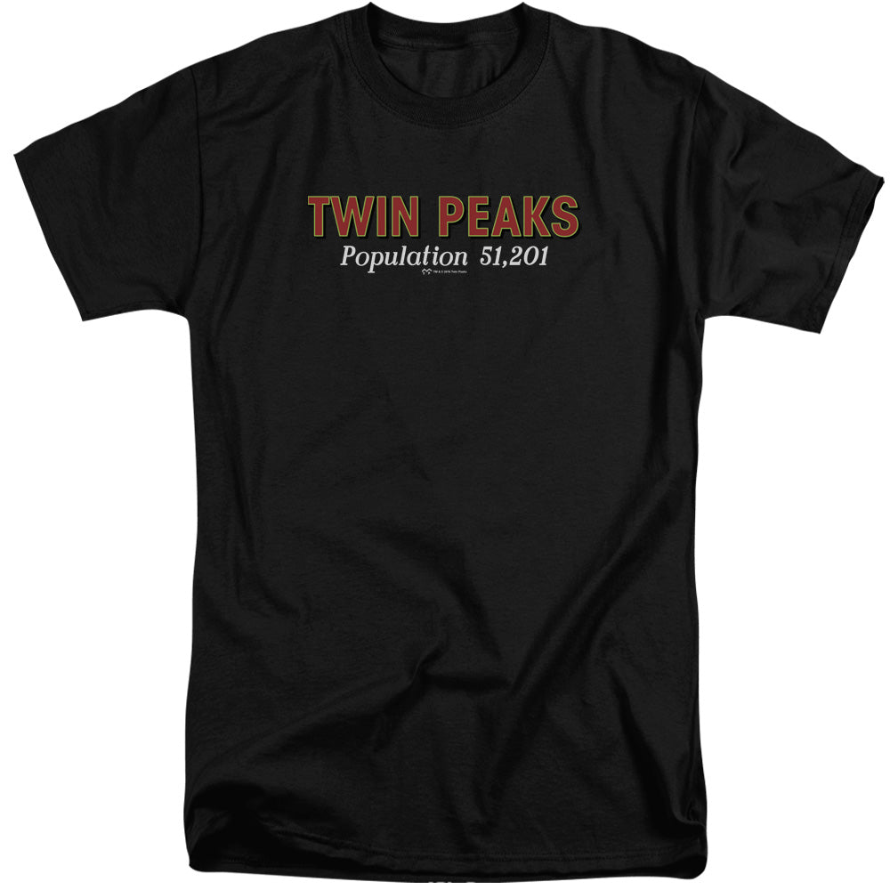 TWIN PEAKS/POPULATION - S/S ADULT TALL 18/1 - BLACK
