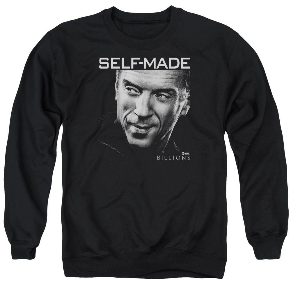 BILLIONS/SELF MADE - ADULT CREWNECK SWEATSHIRT - BLACK