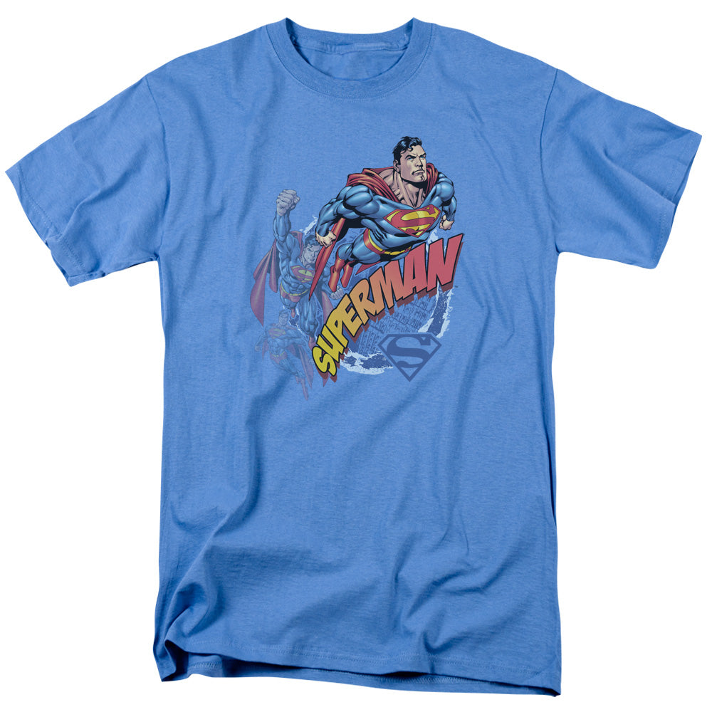 SUPERMAN/UP UP AND AWAY - S/S ADULT 18/1 - CAROLINA BLUE