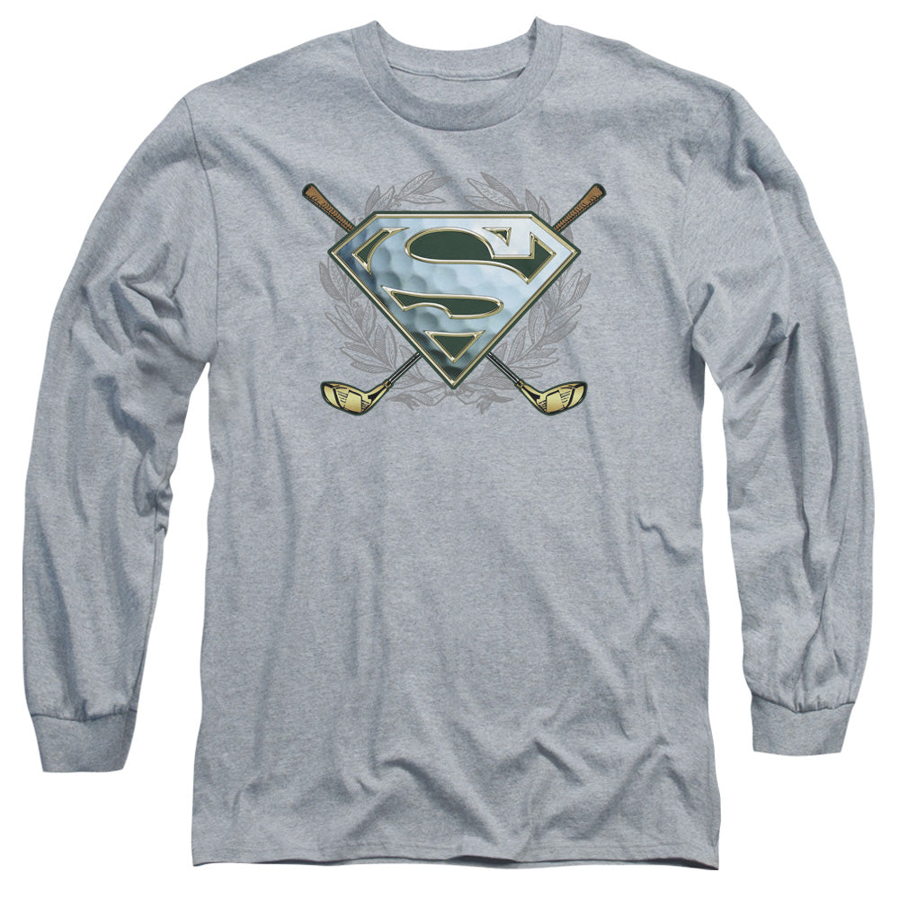 SUPERMAN/FORE! - L/S ADULT 18/1 - ATHLETIC HEATHER