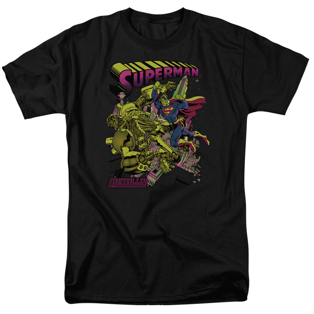 SUPERMAN/VERSUS METALLO BLACKLIGHT - S/S ADULT 18/1 - BLACK