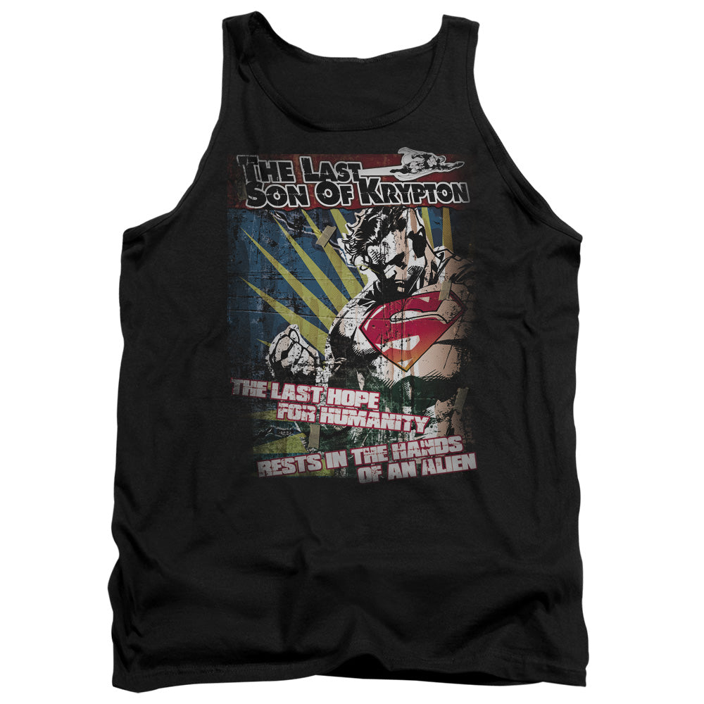 SUPERMAN/LAST HOPE - ADULT TANK - BLACK