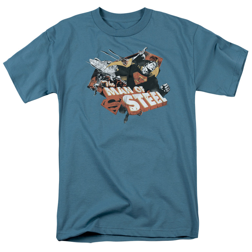 SUPERMAN/STEEL - S/S ADULT 18/1 - SLATE