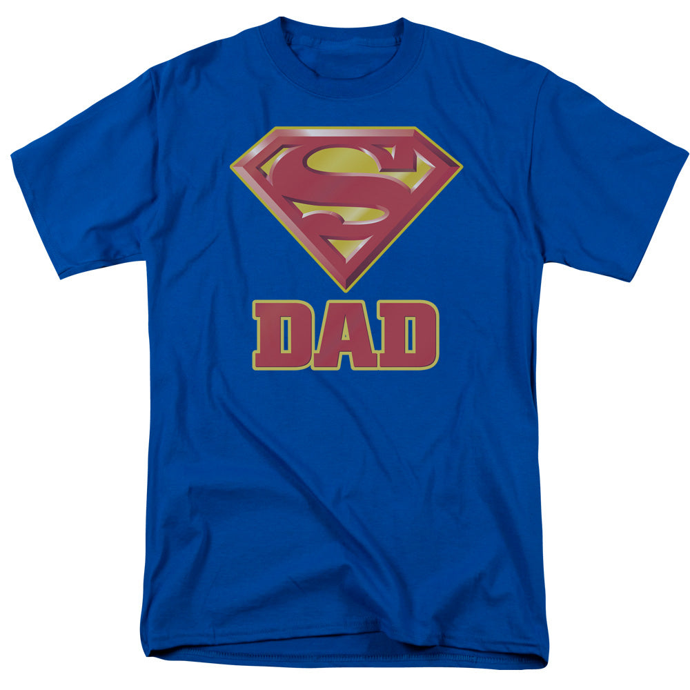 SUPERMAN/SUPER DAD - S/S ADULT 18/1 - ROYAL BLUE