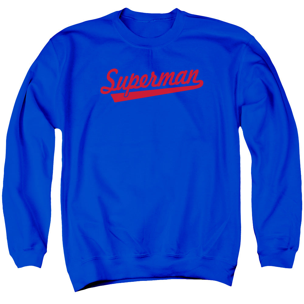 SUPERMAN/S TAIL - ADULT CREWNECK SWEATSHIRT - ROYAL BLUE