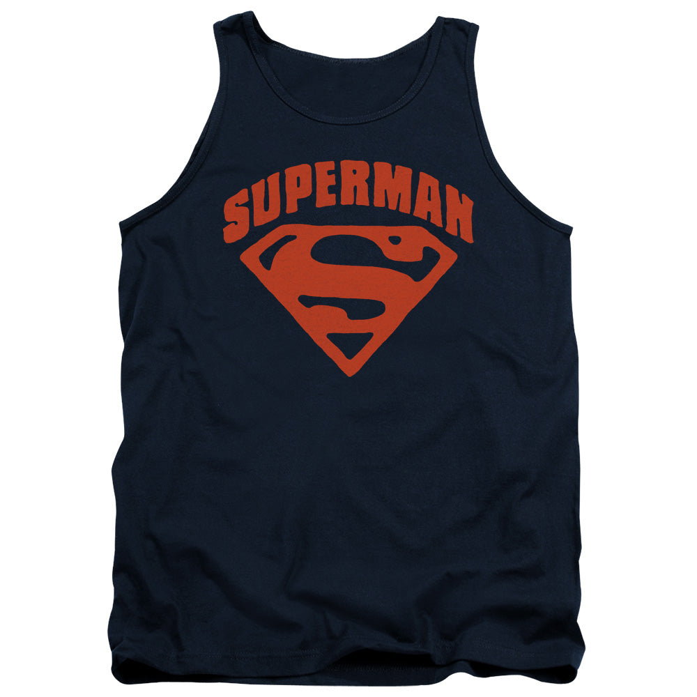SUPERMAN/SUPER SHIELD - ADULT TANK - NAVY
