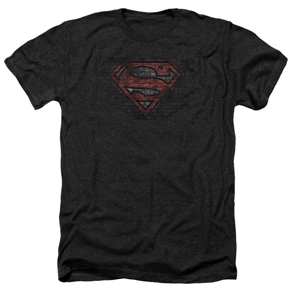 SUPERMAN/BRICK S - ADULT HEATHER - BLACK