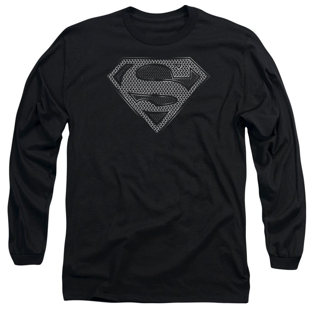 SUPERMAN/CHAINMAIL - L/S ADULT 18/1 - BLACK