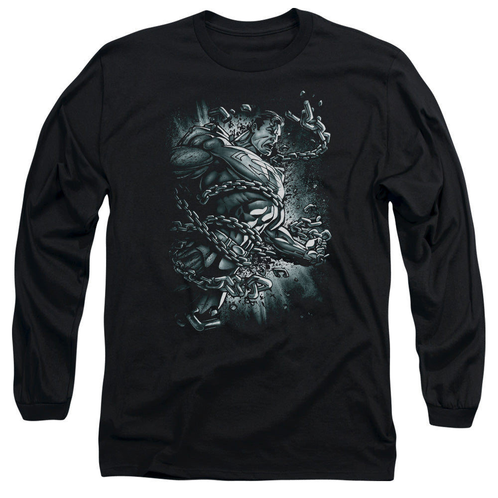 SUPERMAN/BREAK FREE - L/S ADULT 18/1 - BLACK