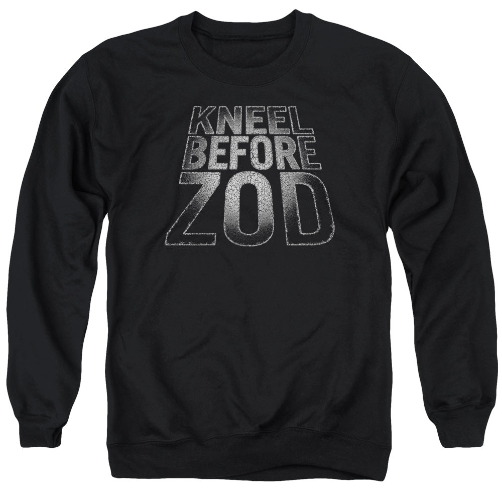 SUPERMAN/BEFORE ZOD - ADULT CREWNECK SWEATSHIRT - BLACK