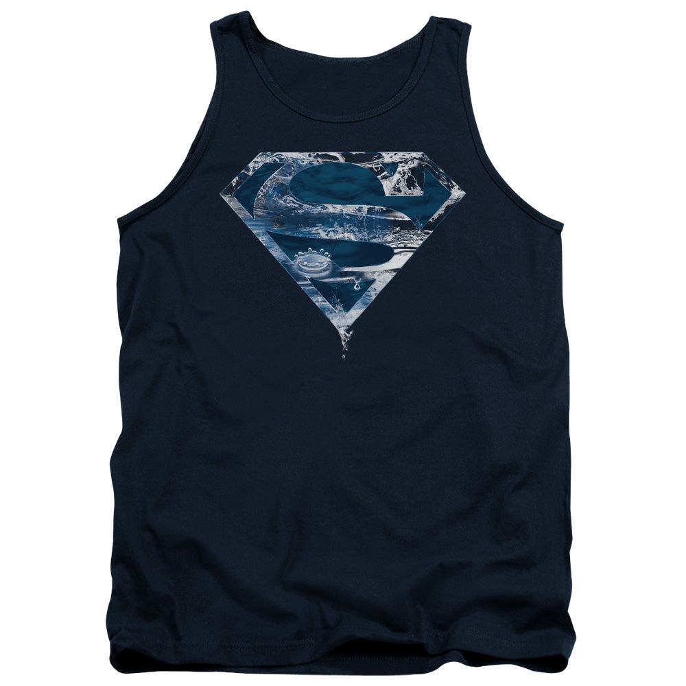 SUPERMAN/WATER SHIELD - ADULT TANK - NAVY