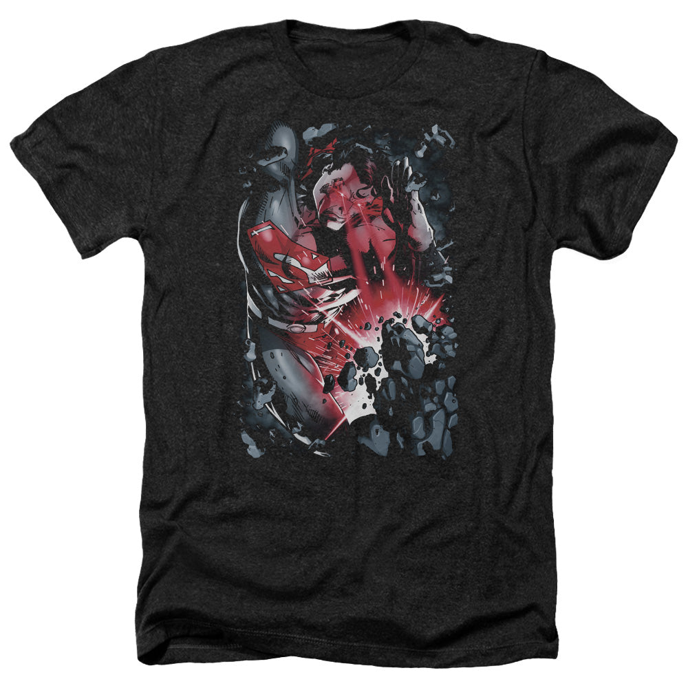 SUPERMAN/HEAT BLAST - ADULT HEATHER - BLACK