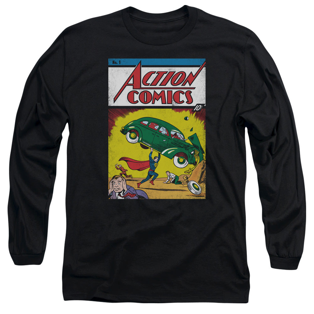 SUPERMAN/ACTION NO. 1 - L/S ADULT 18/1 - NAVY