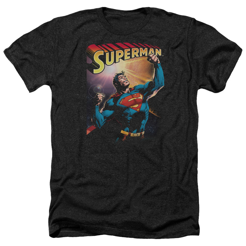 SUPERMAN/VICTORY - ADULT HEATHER - BLACK