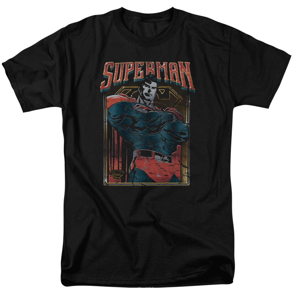 SUPERMAN/HEAD BANG - S/S ADULT 18/1  -  BLACK