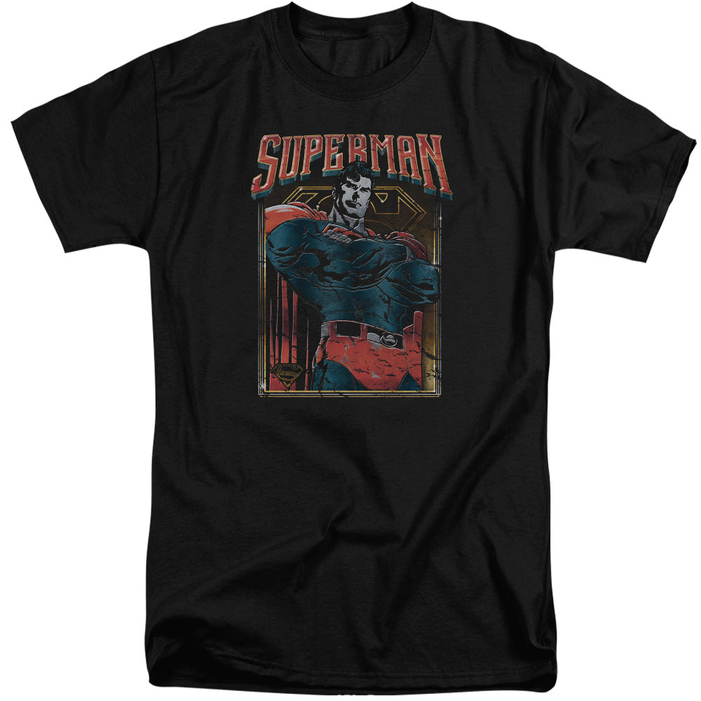 SUPERMAN/HEAD BANG - S/S ADULT TALL 18/1 - BLACK