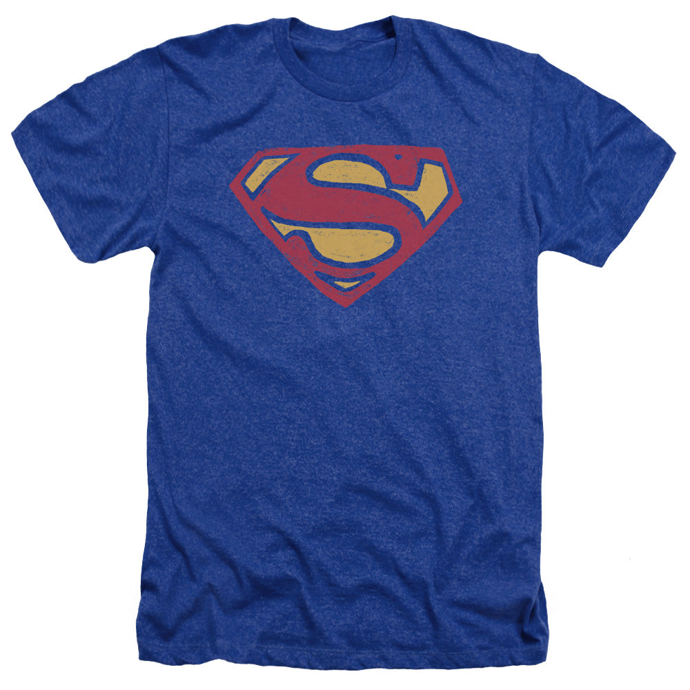 SUPERMAN/SUPER ROUGH - ADULT HEATHER - ROYAL BLUE