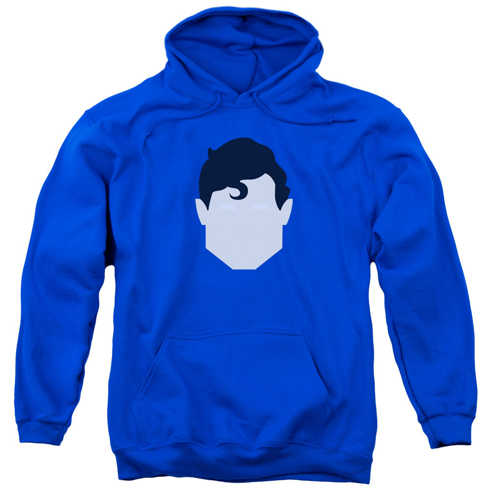 SUPERMAN/SUPES HEAD - ADULT PULLOVER HOODIE - ROYAL BLUE