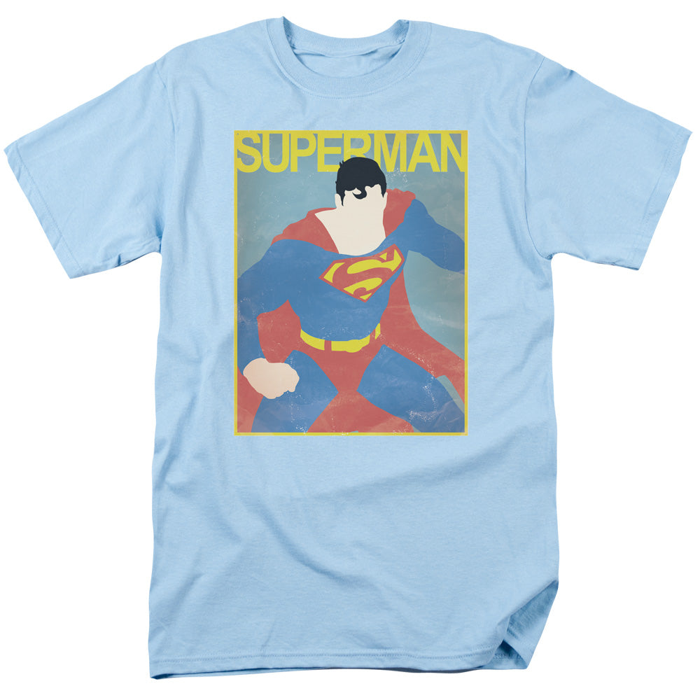 SUPERMAN/SIMPLE SM POSTER - S/S ADULT 18/1 - LIGHT BLUE