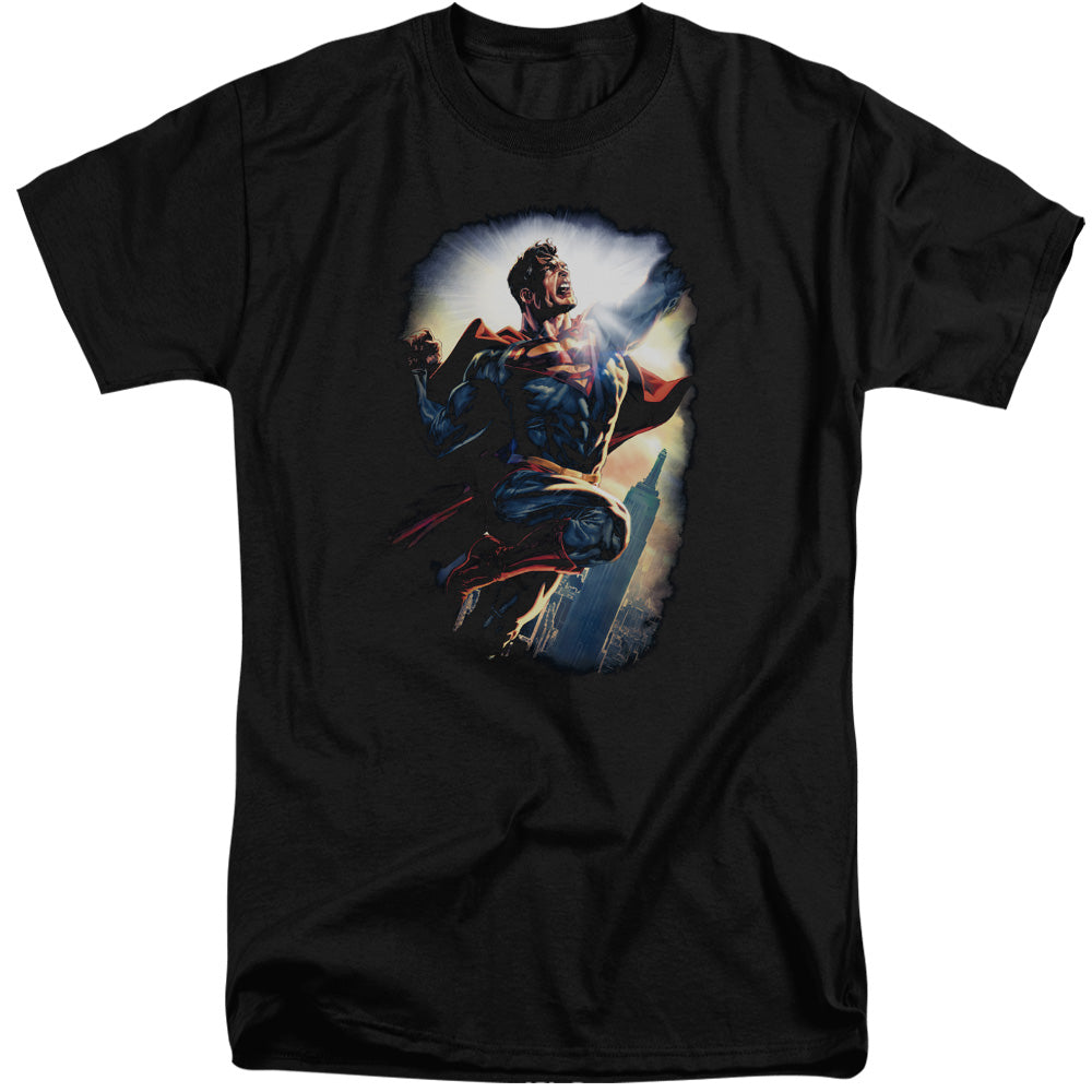 SUPERMAN/CK SUPERSTAR - S/S ADULT TALL 18/1 - BLACK