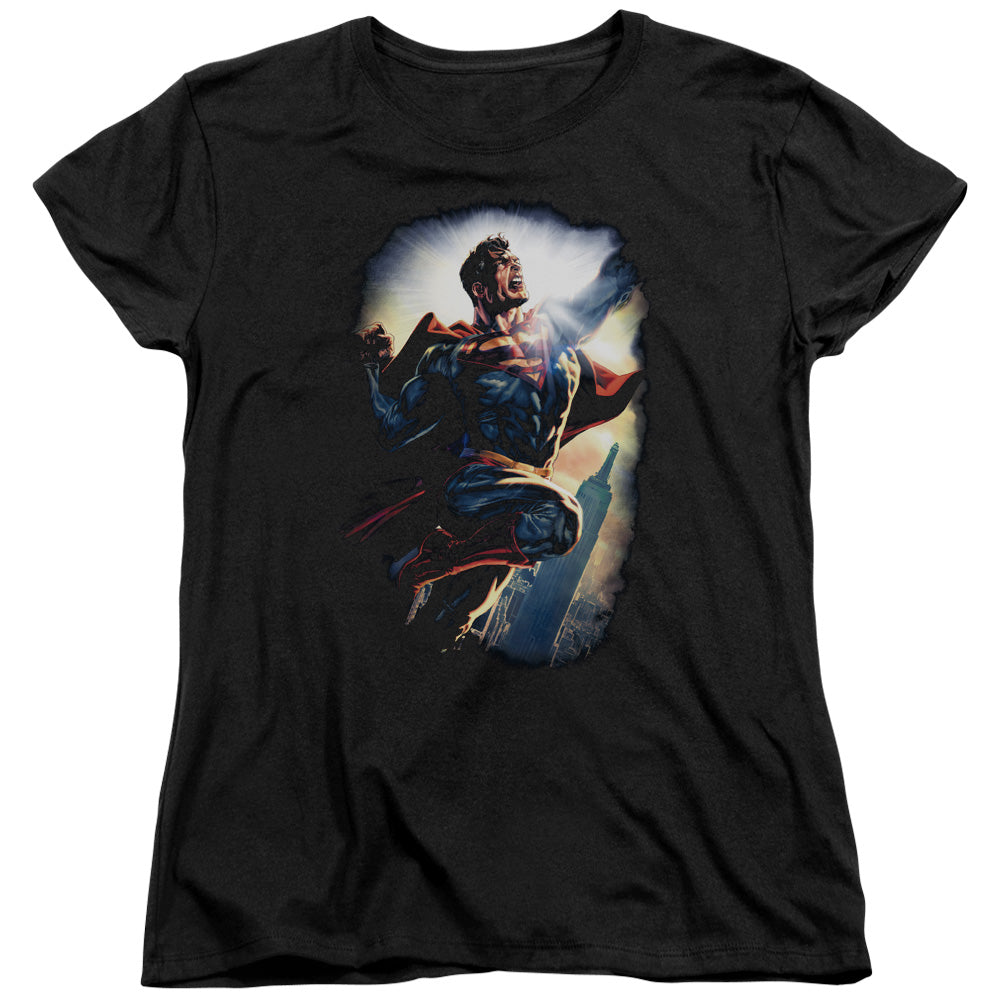 SUPERMAN/CK SUPERSTAR - S/S WOMENS TEE - BLACK