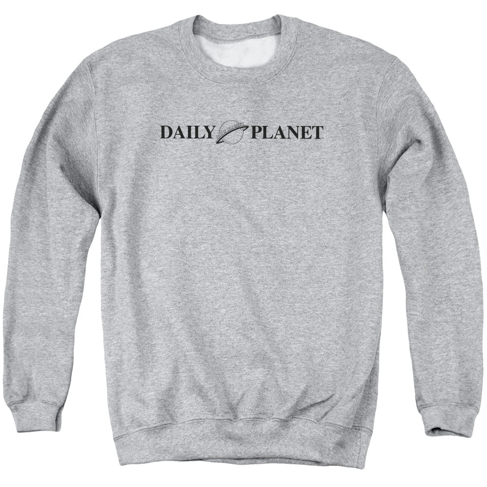SUPERMAN/DAILY PLANET LOGO - ADULT CREWNECK SWEATSHIRT - ATHLETIC HEATHER