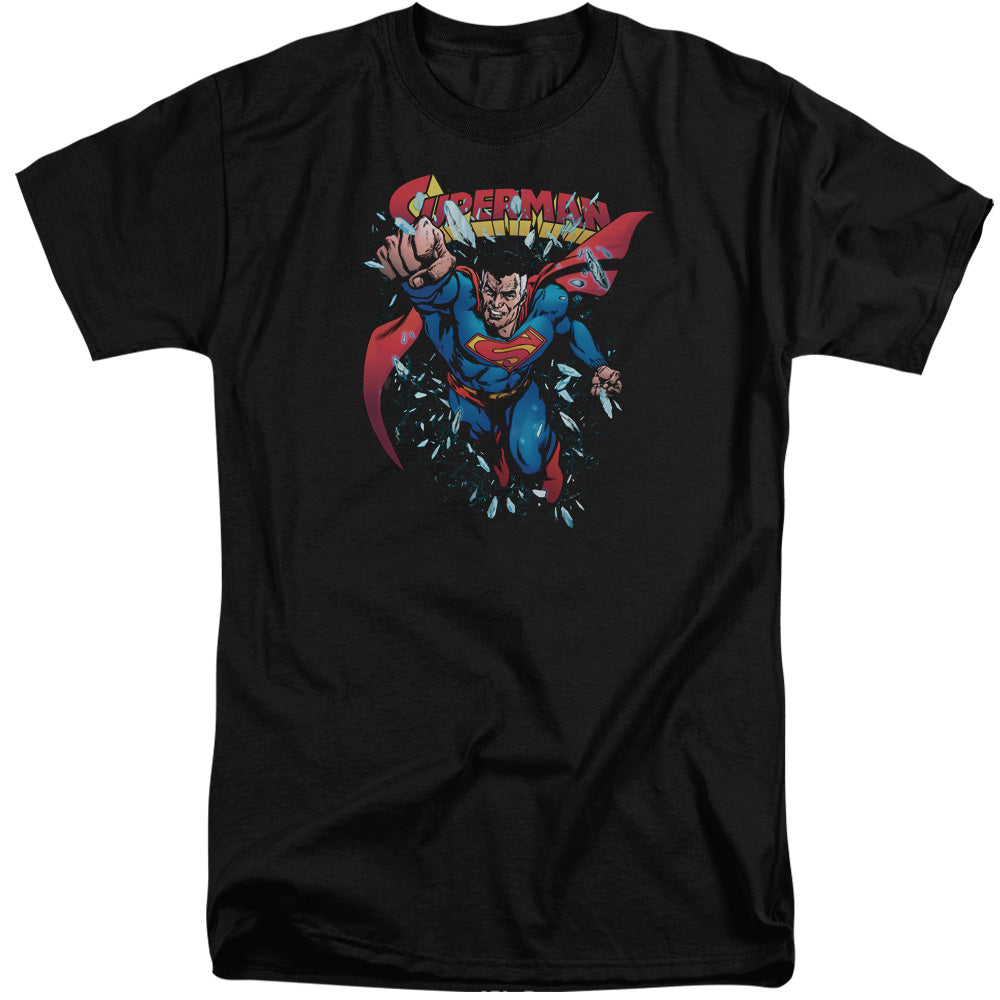 SUPERMAN/OLD MAN KAL - S/S ADULT TALL 18/1 - BLACK