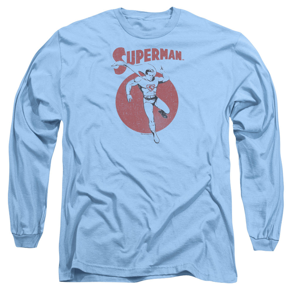 SUPERMAN/VINTAGE SPHERE - L/S ADULT 18/1 - CAROLINA BLUE