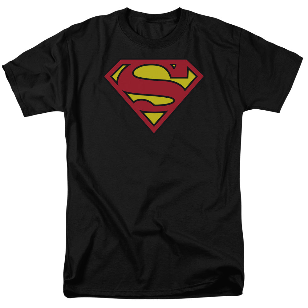 SUPERMAN/CLASSIC LOGO - S/S ADULT 18/1 - BLACK