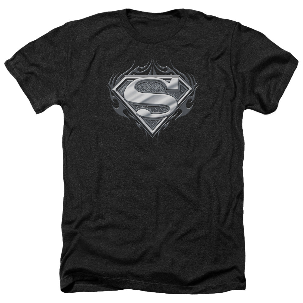 SUPERMAN/BIKER METAL - ADULT HEATHER - BLACK