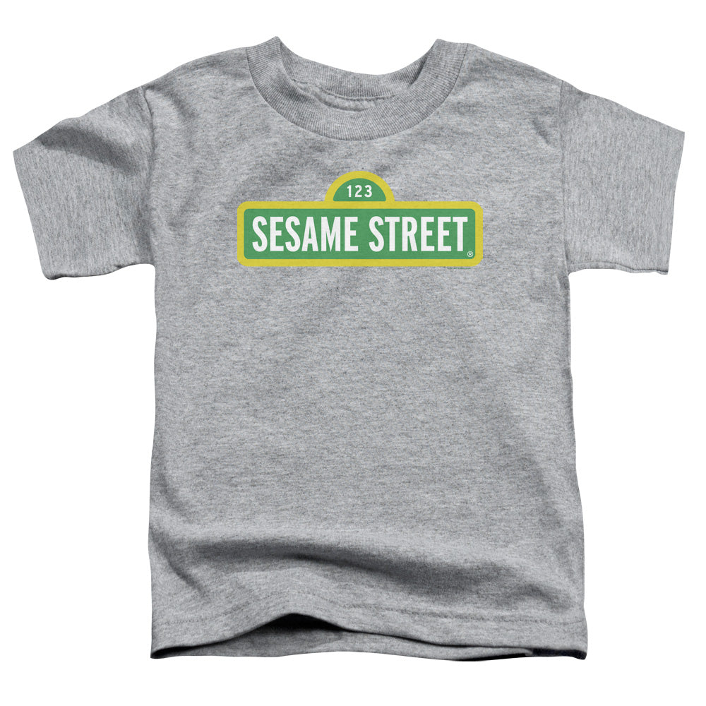 SESAME STREET/LOGO - S/S TODDLER TEE - ATHLETIC HEATHER