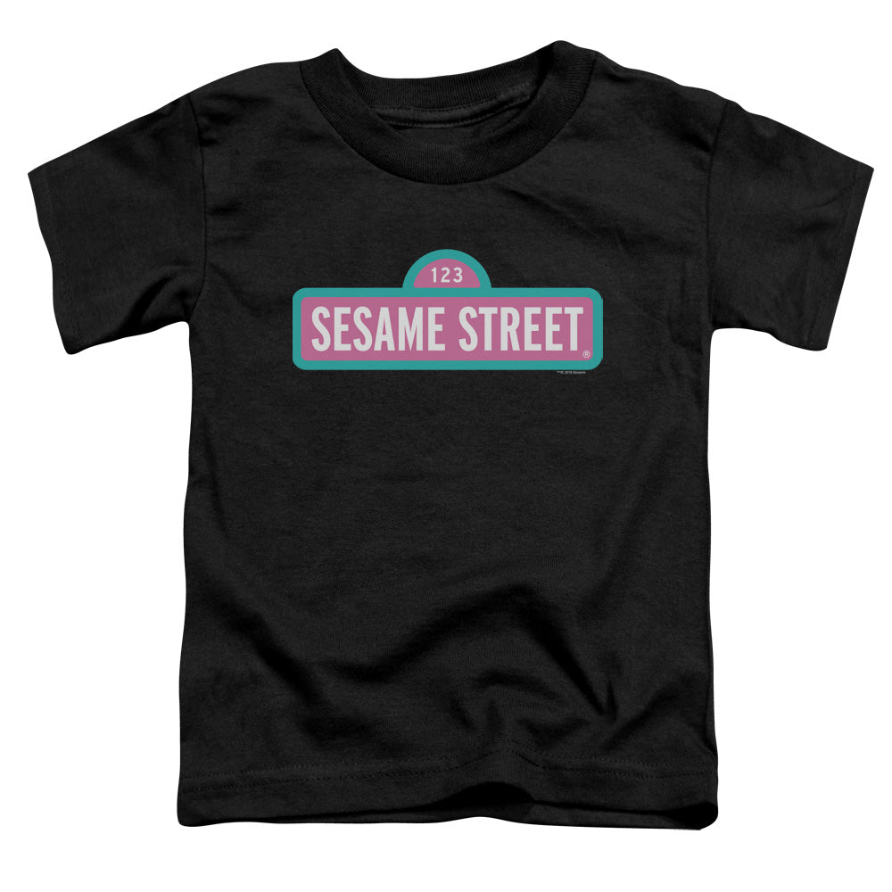 SESAME STREET/ALT LOGO - S/S TODDLER TEE - BLACK