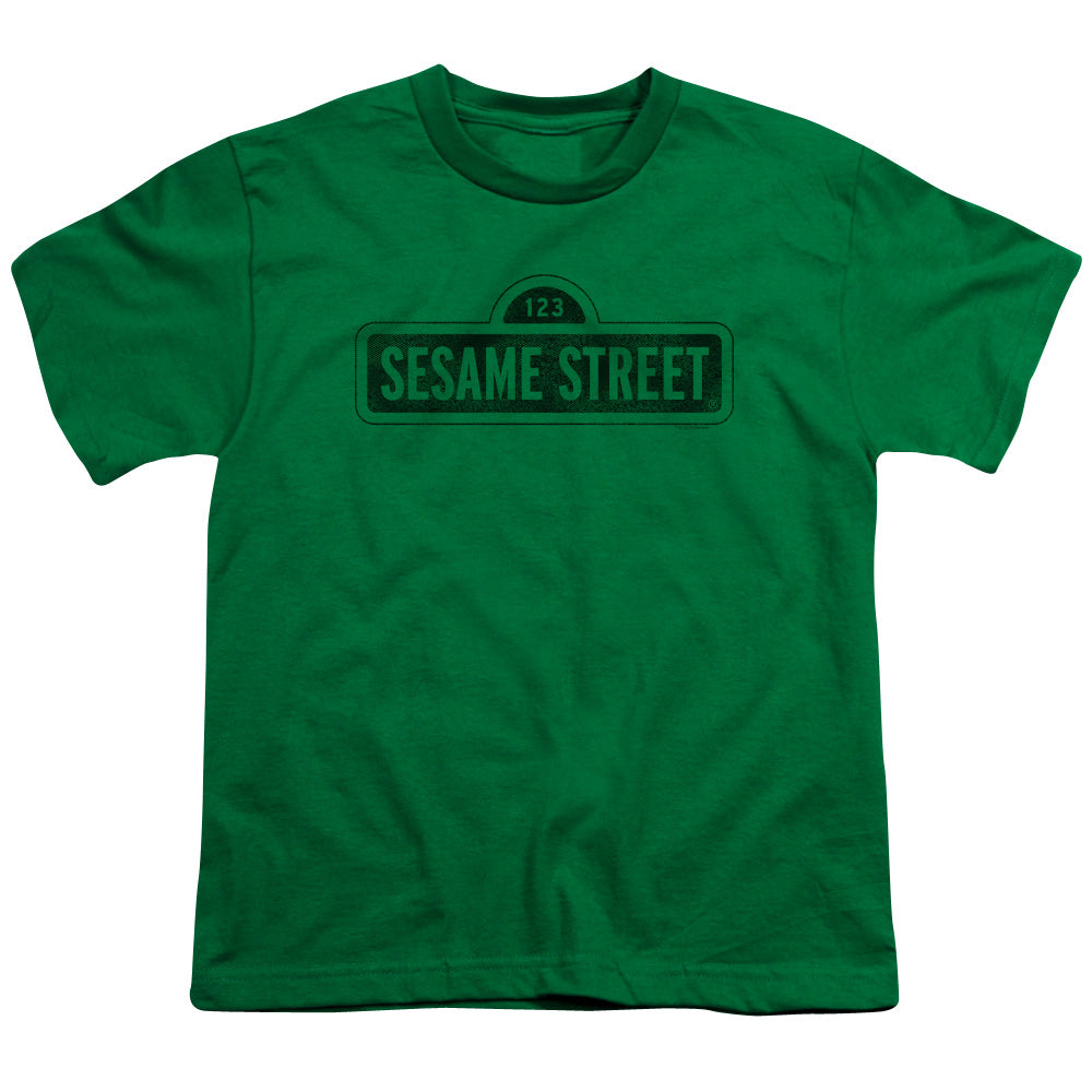 SESAME STREET/ONE COLOR DARK - S/S YOUTH 18/1 - KELLY GREEN
