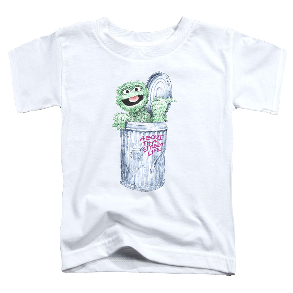 SESAME STREET/ABOUT THAT STREET LIFE - S/S TODDLER TEE - WHITE