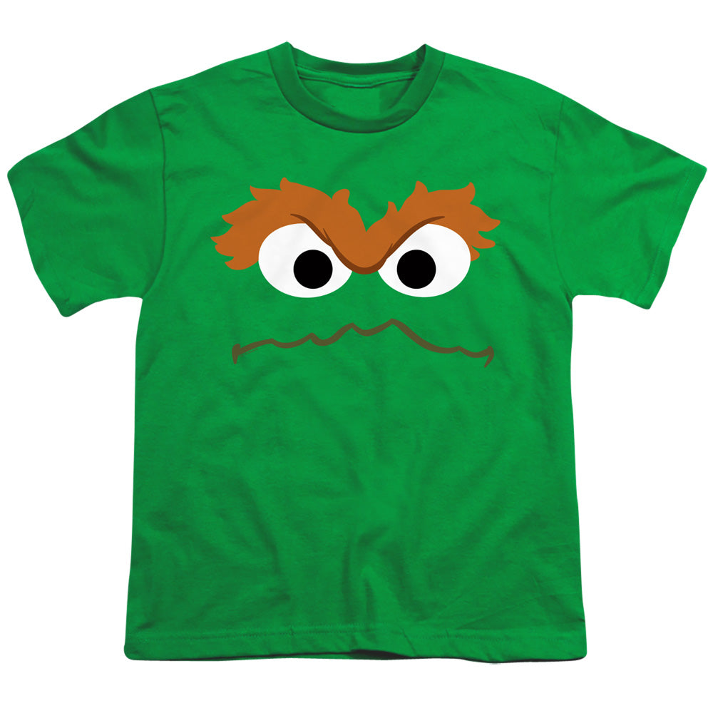 SESAME STREET/OSCAR FACE - S/S YOUTH 18/1 - KELLY GREEN