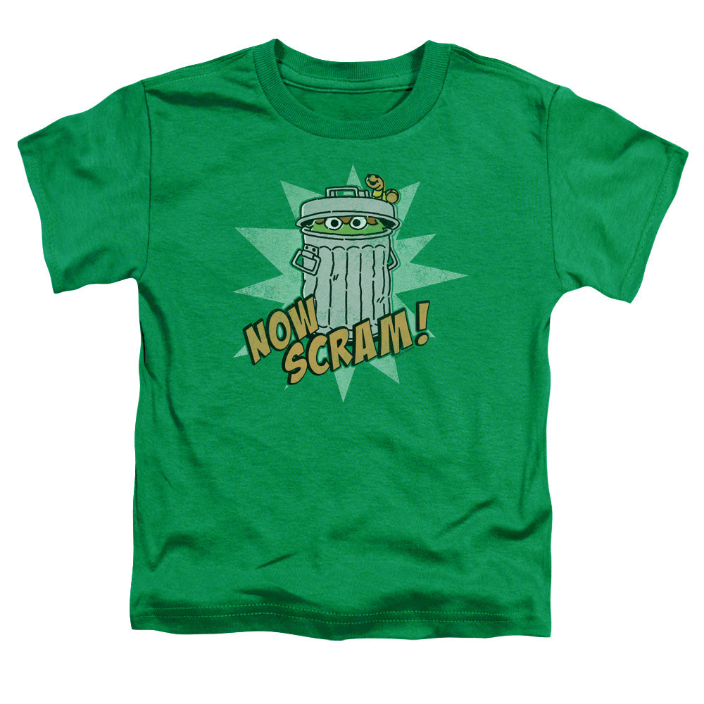 SESAME STREET/NOW SCRAM - S/S TODDLER TEE - KELLY GREEN