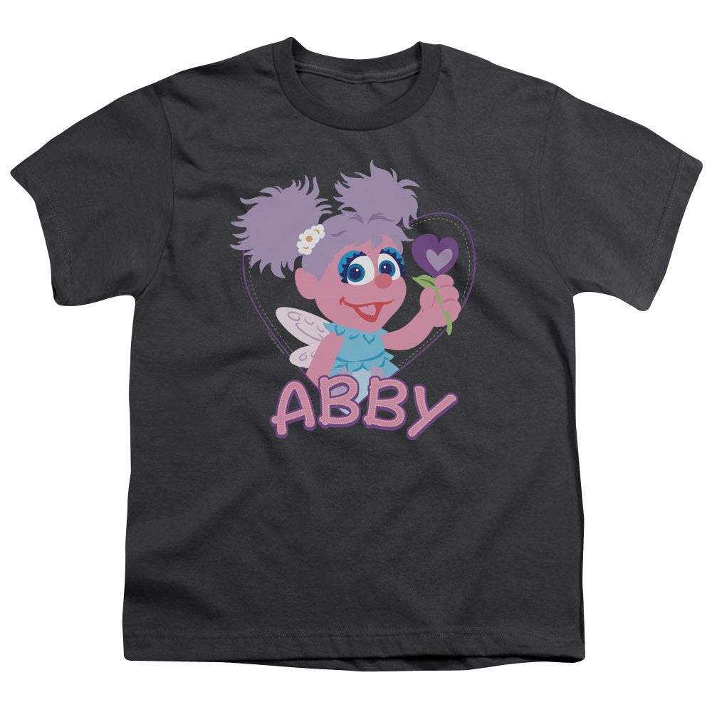 SESAME STREET/FLAT ABBY - S/S YOUTH 18/1 - CHARCOAL