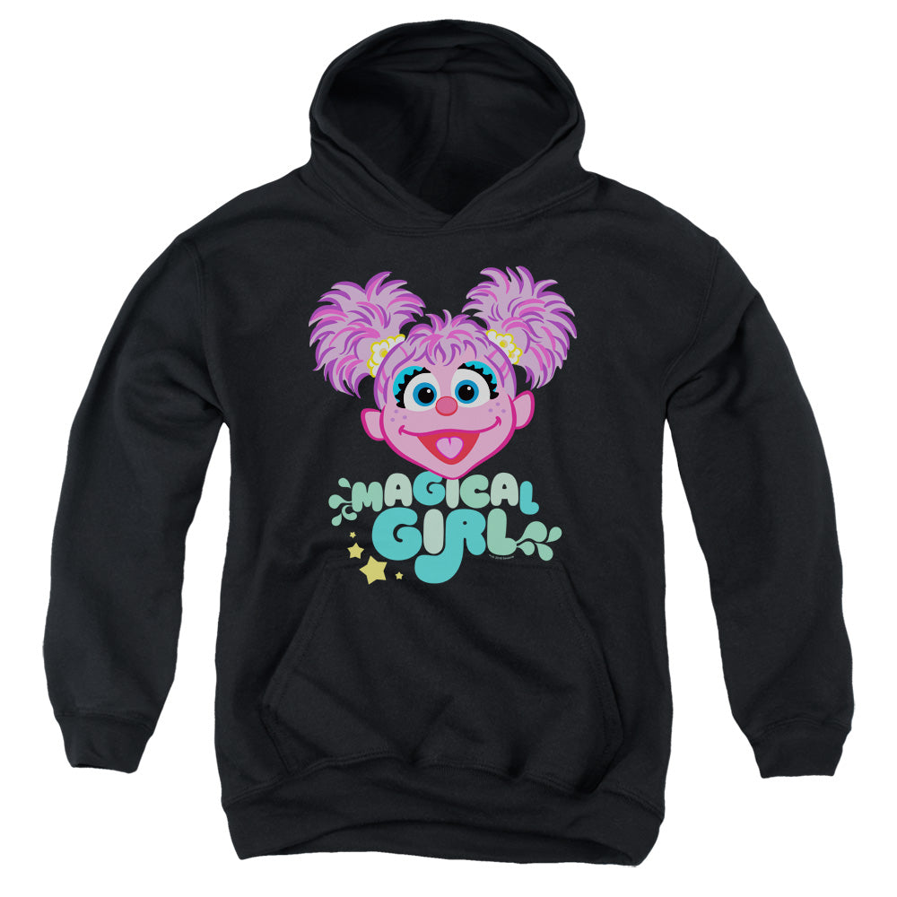 SESAME STREET/SCRIBBLE HEAD - YOUTH PULLOVER HOODIE - BLACK