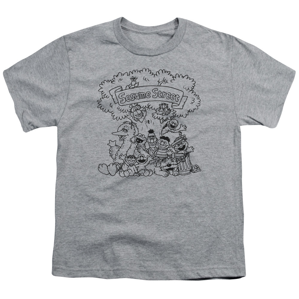 SESAME STREET/SIMPLE STREET - S/S YOUTH 18/1 - ATHLETIC HEATHER