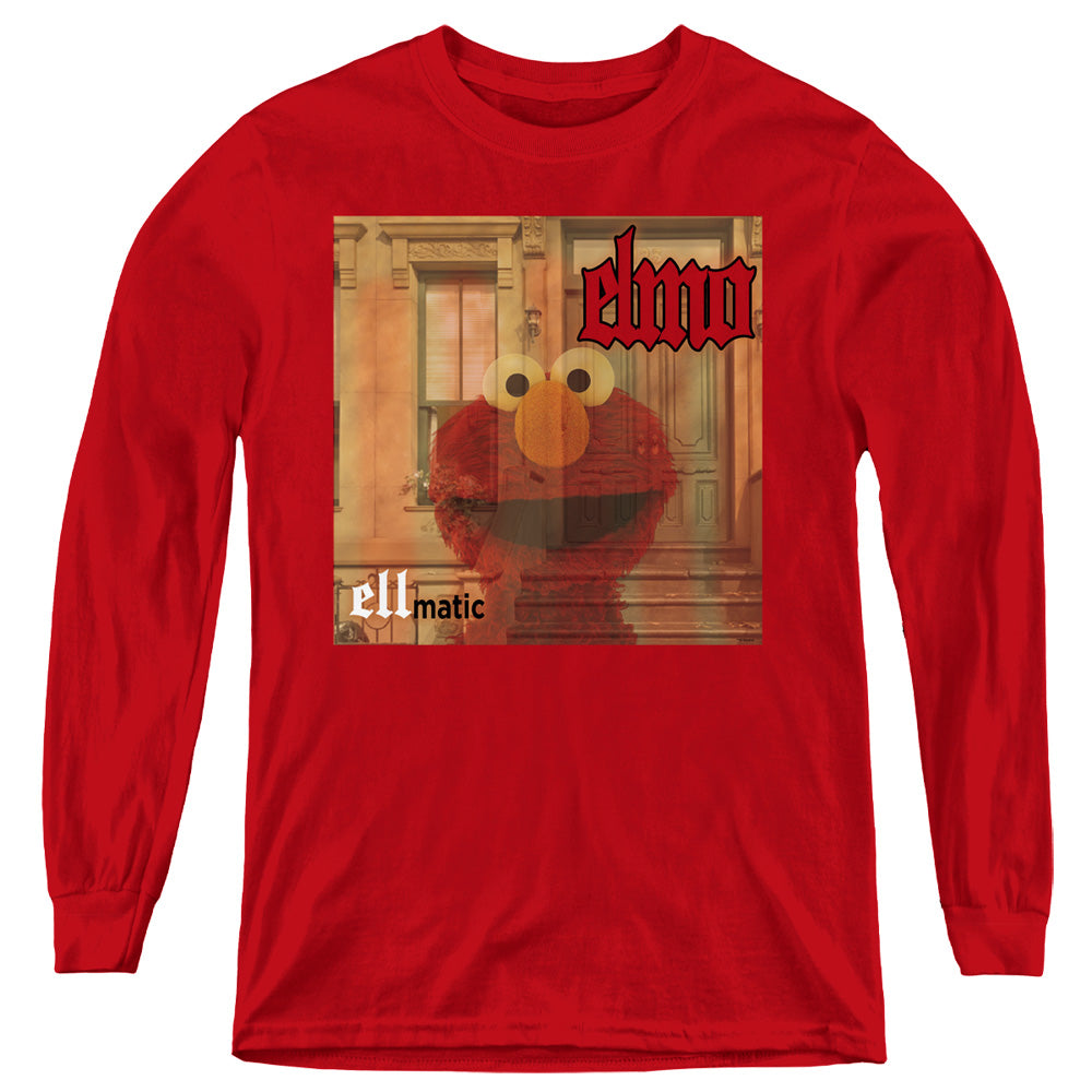 SESAME STREET/ELLMATIC - YOUTH LONG SLEEVE TEE - RED