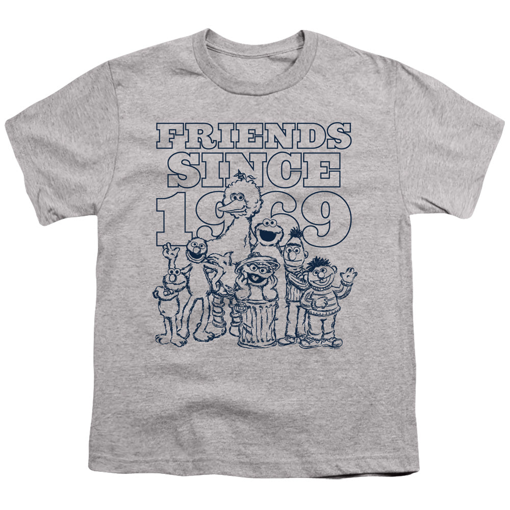 SESAME STREET/FRIENDS SINCE - S/S YOUTH 18/1 - ATHLETIC HEATHER