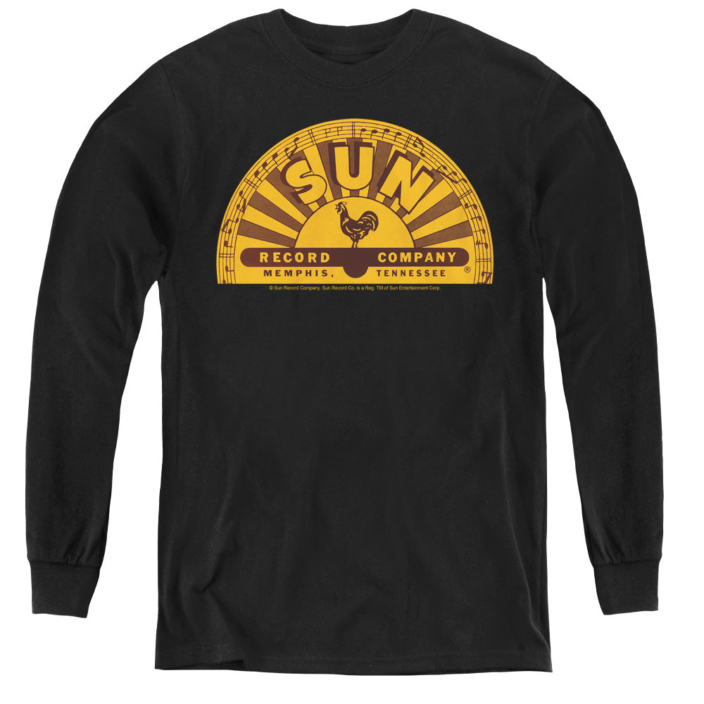 SUN/TRADITIONAL LOGO - YOUTH LONG SLEEVE TEE - BLACK