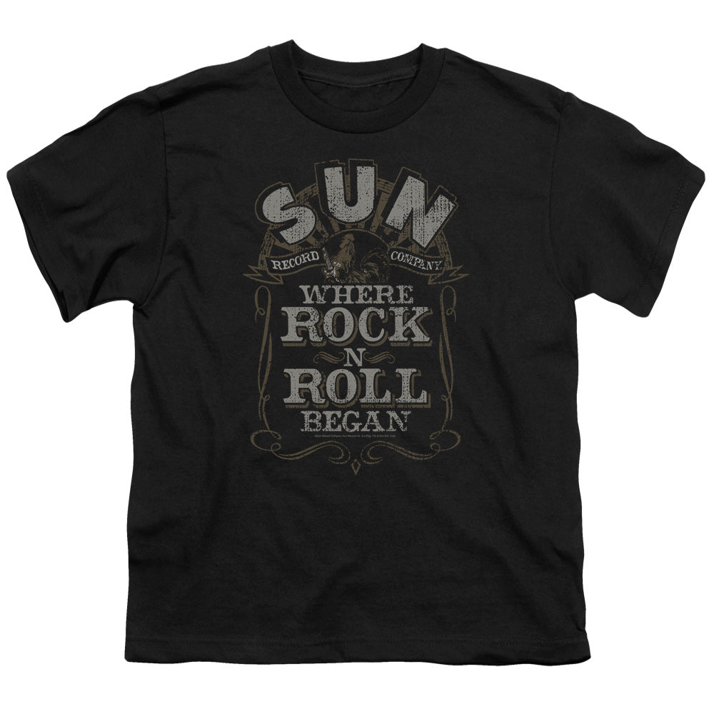 SUN/WHERE ROCK BEGAN - S/S YOUTH 18/1 - BLACK