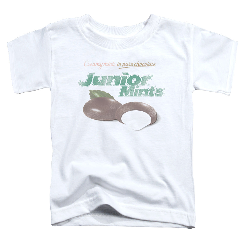 TOOTSIE ROLL/JUNIOR MINTS LOGO - S/S TODDLER TEE - WHITE