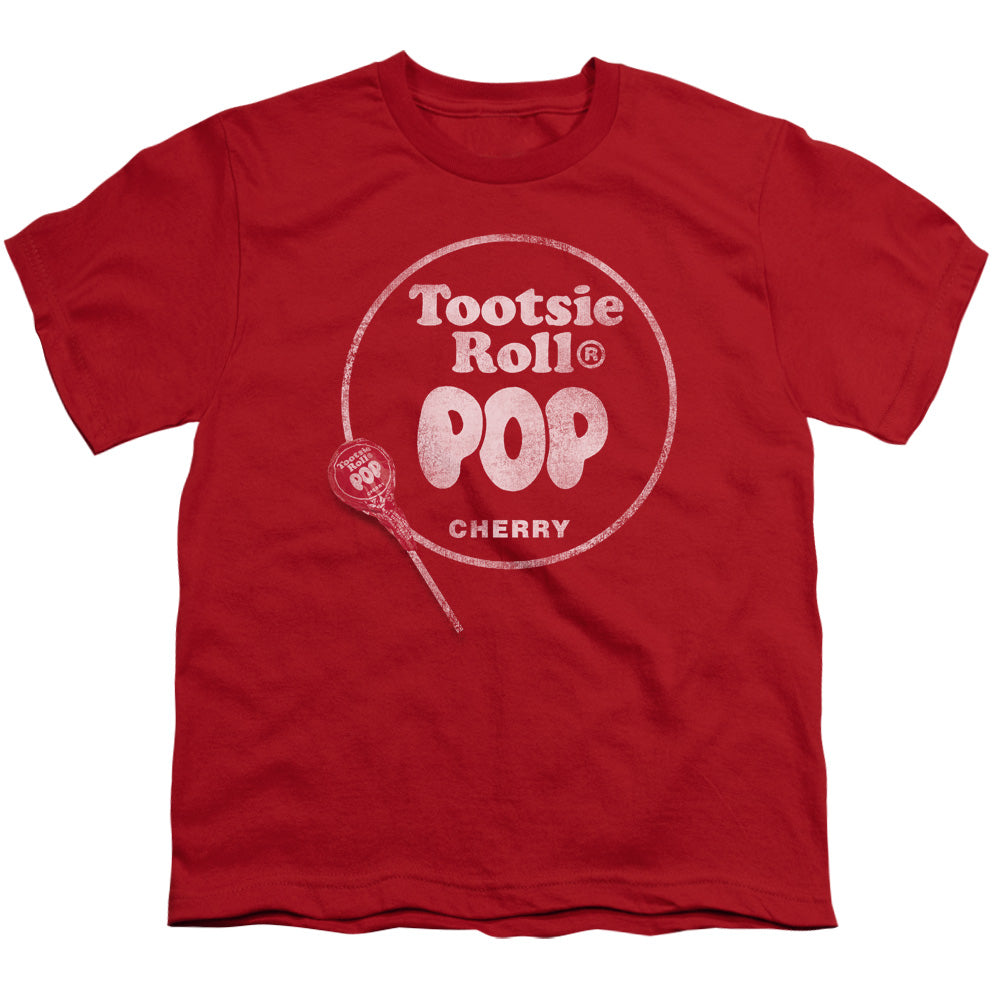 TOOTSIE ROLL/TOOTSIE ROLL POP LOGO - S/S YOUTH 18/1 - RED